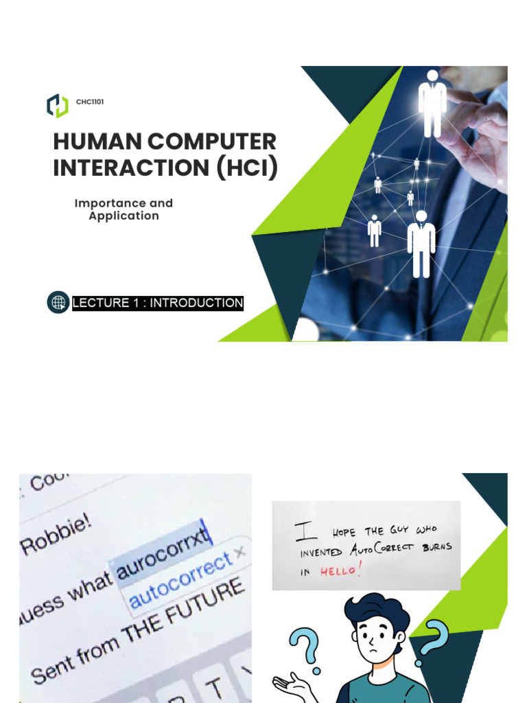 Lecture 1 - Introduction | PDF | Human–Computer Interaction | Human ...