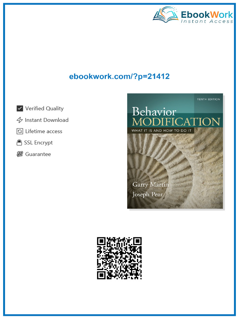 Behavior Modification: What It Is and How to Do It 10th Edition Garry ...