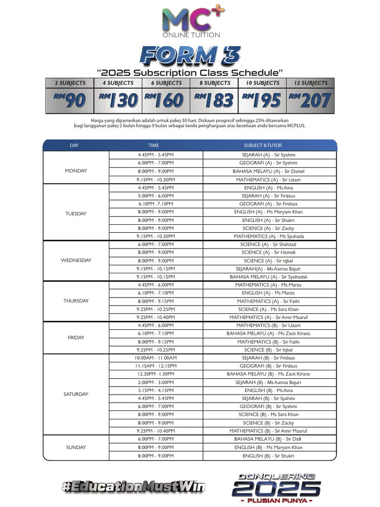 FORM 3 Schedule | PDF