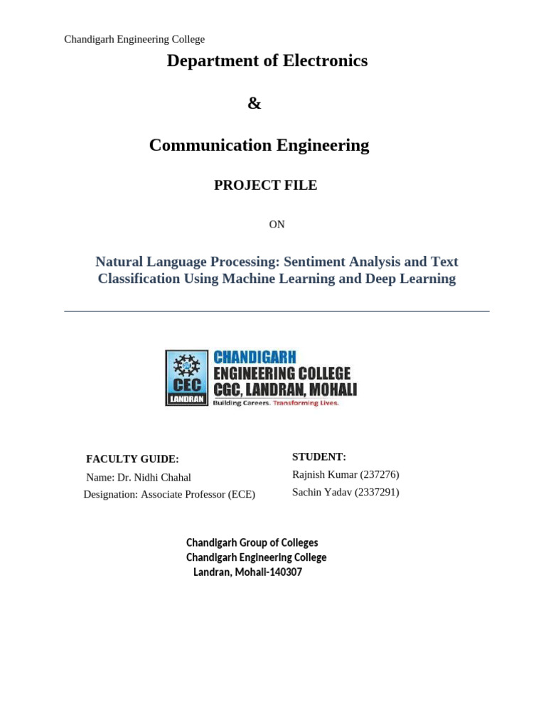NLP Project Report Rajnish | PDF | Support Vector Machine | Computing
