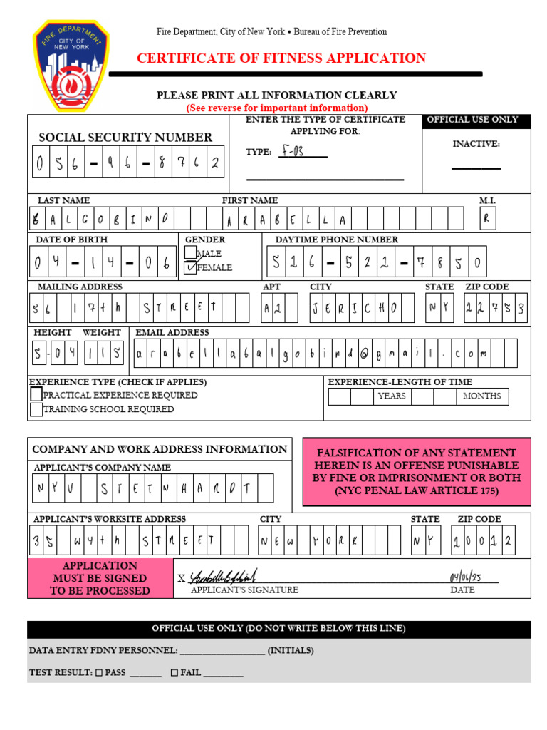 Fireguard Application Form | PDF | Identity Document | Visa Inc.