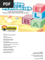 Caderno Pedagógico de Lingua Portuguesa 3º ano