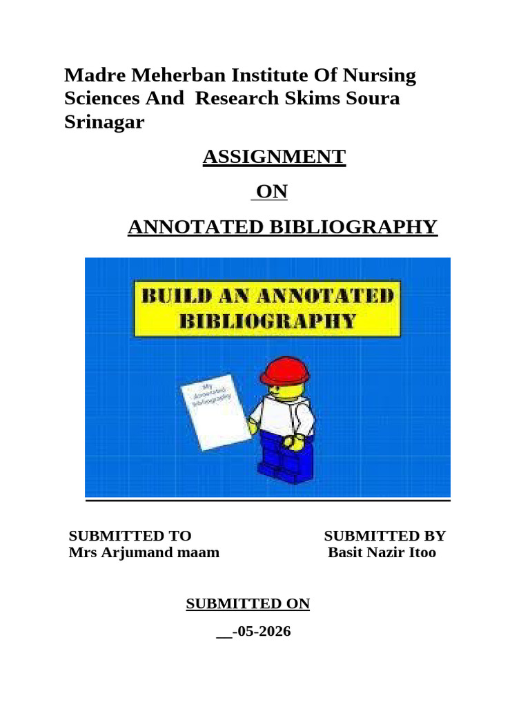 Annotated Bibliography Final | PDF