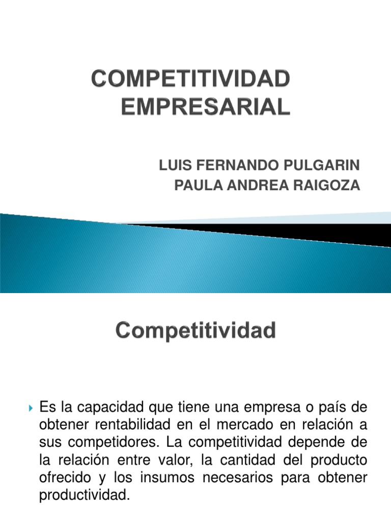 Claves de la Competitividad Empresarial | PDF | Competitividad | Innovación