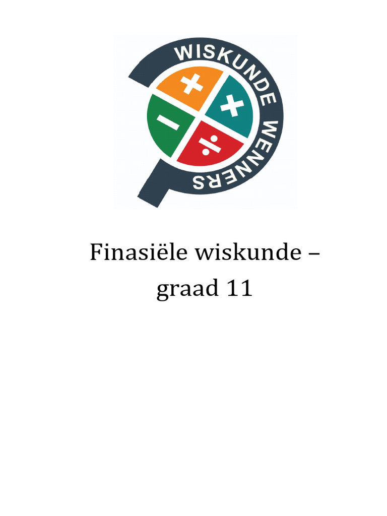 wiskunde finansies | PDF