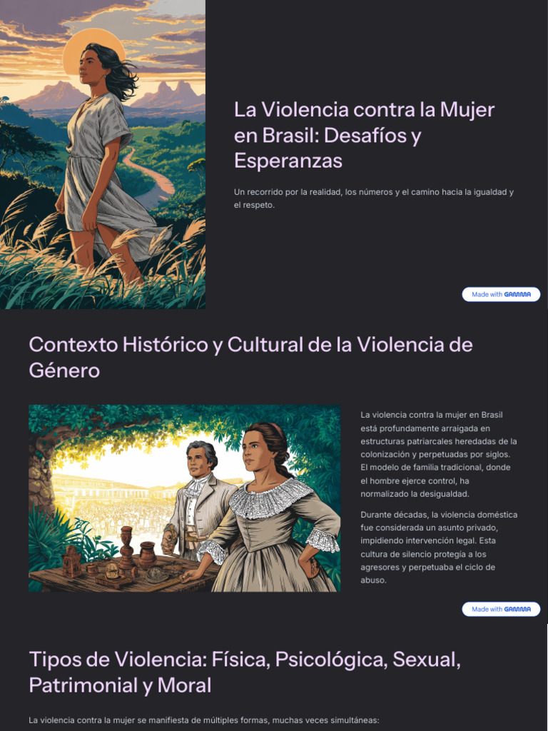 La Violencia Contra La Mujer en Brasil Desafios y Esperanzas | PDF | La ...
