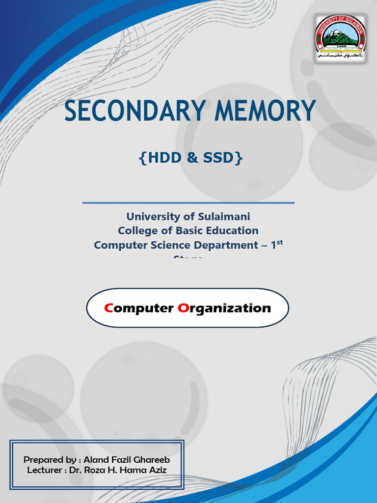 Computer Organization Assignment - HDD & SSD | PDF | Hard Disk Drive ...