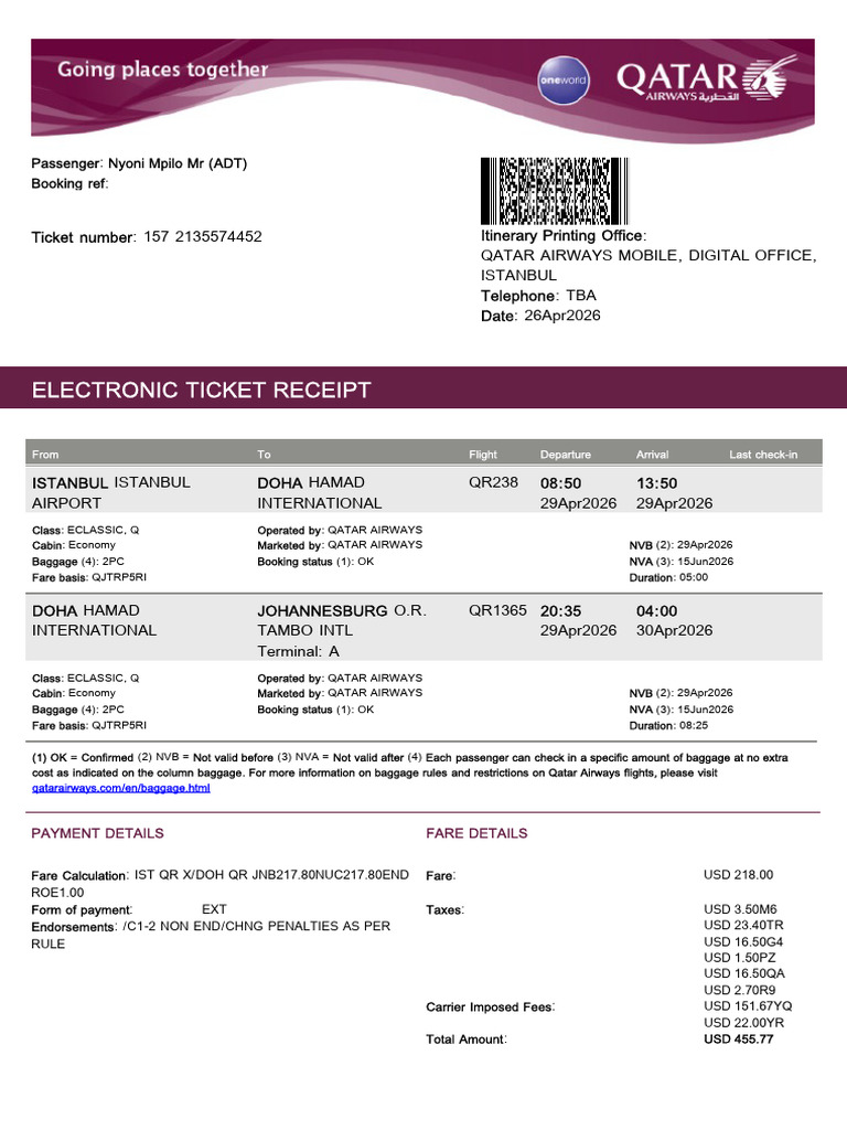 Your Electronic Receipt (2) | PDF
