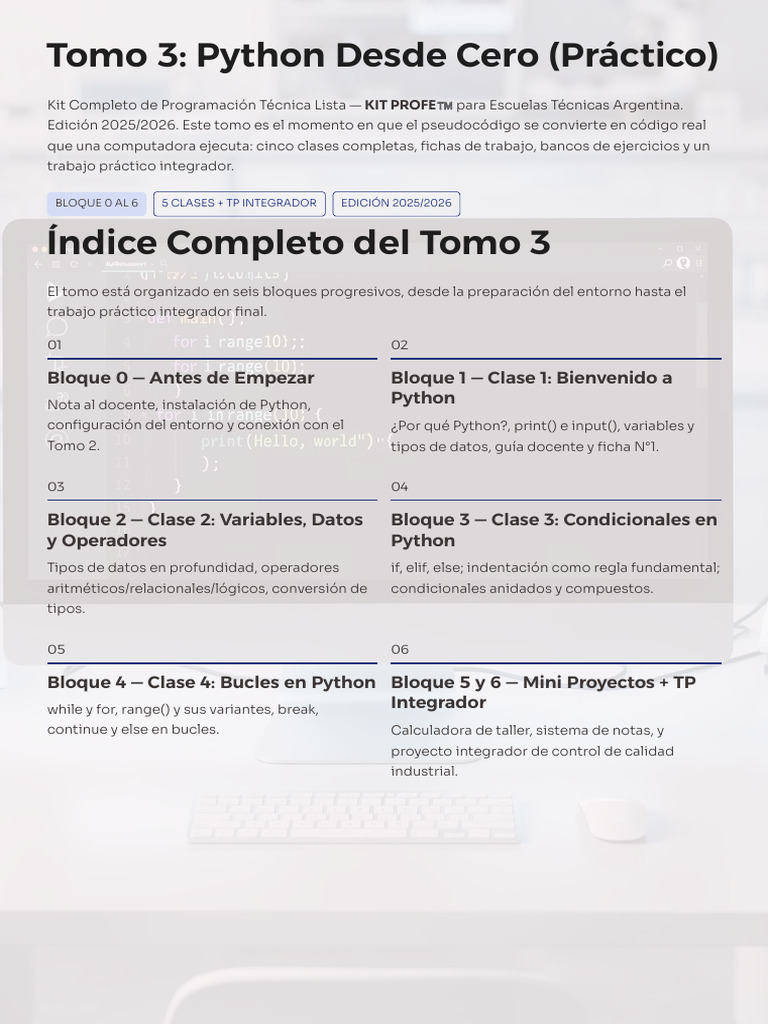 Tomo 3 Python Desde Cero Practico | PDF