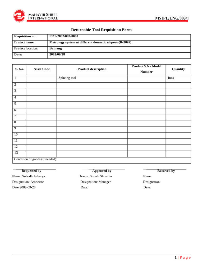 Santosh Returnable - Copy | PDF