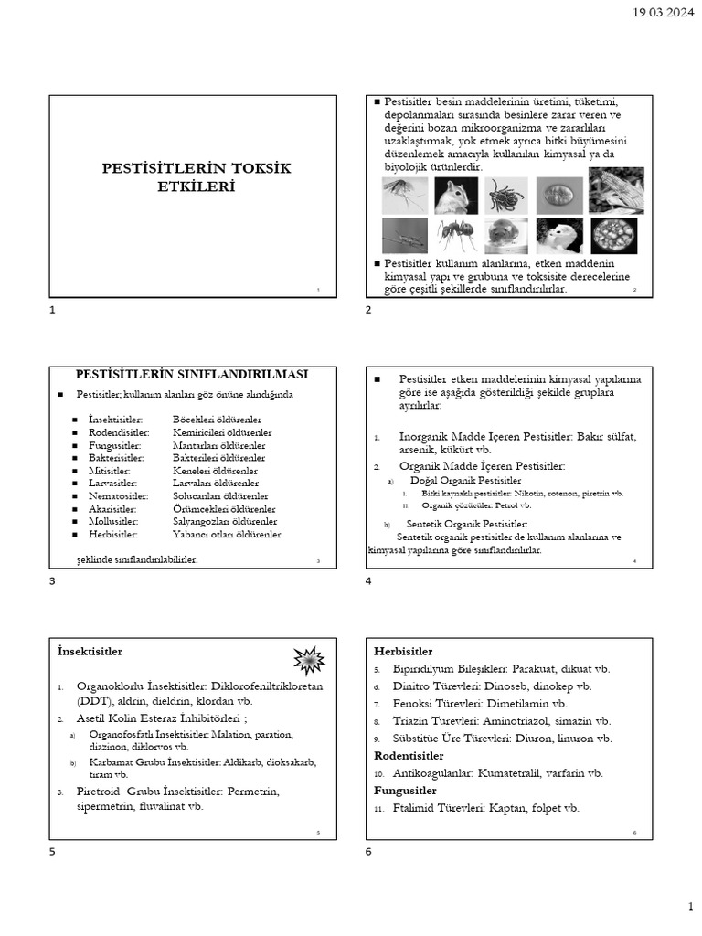 PESTİSİTler | PDF