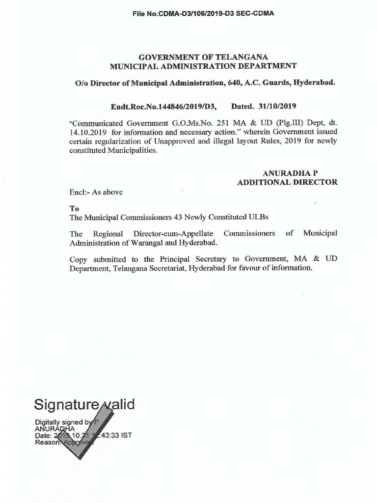 Unapproved & Illegal Layout Rules, 2019 for New Municipalities | PDF ...