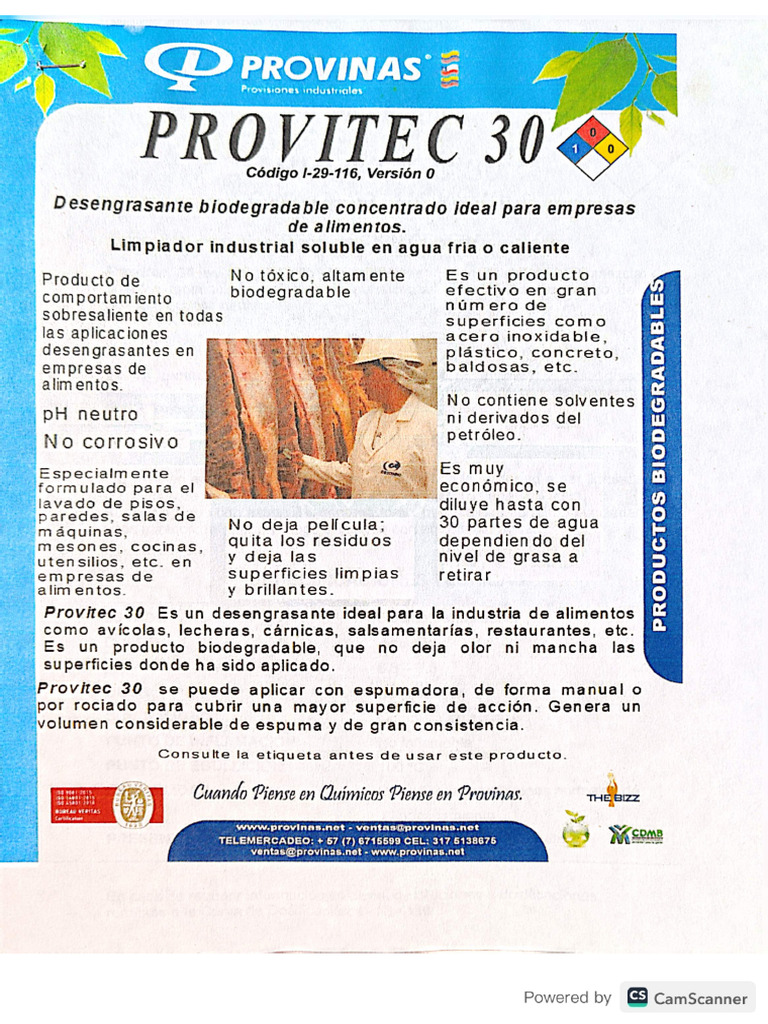 Ficha Técnica Provite | PDF
