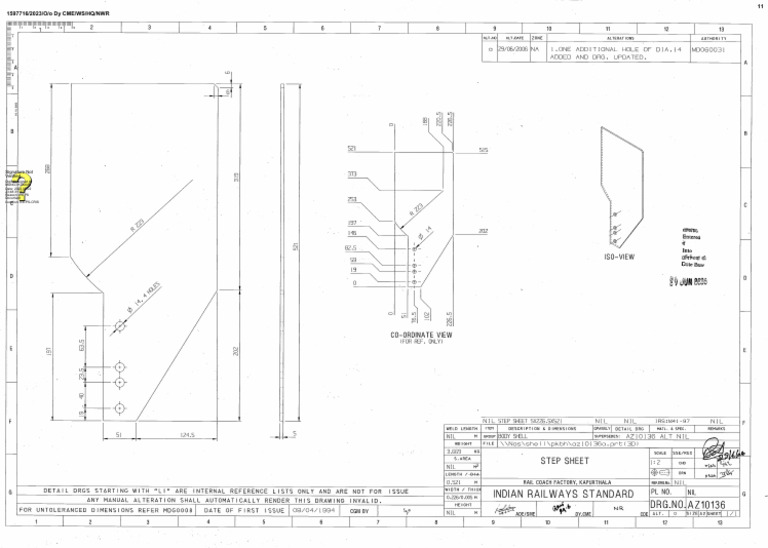 Step Sheet Drawing | PDF