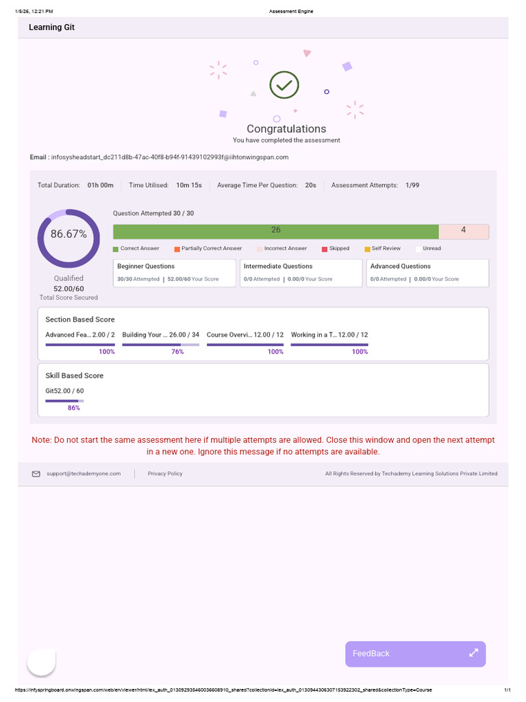 Assessment - Viewer Page _ Infosys Springboard | PDF