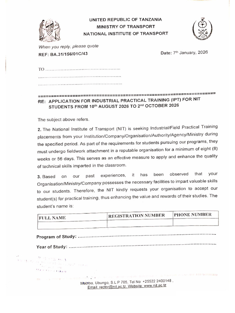 Field Letter Individual -1 | PDF