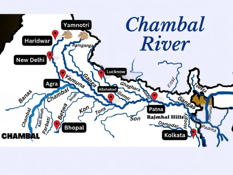 Chambal River Map | PDF