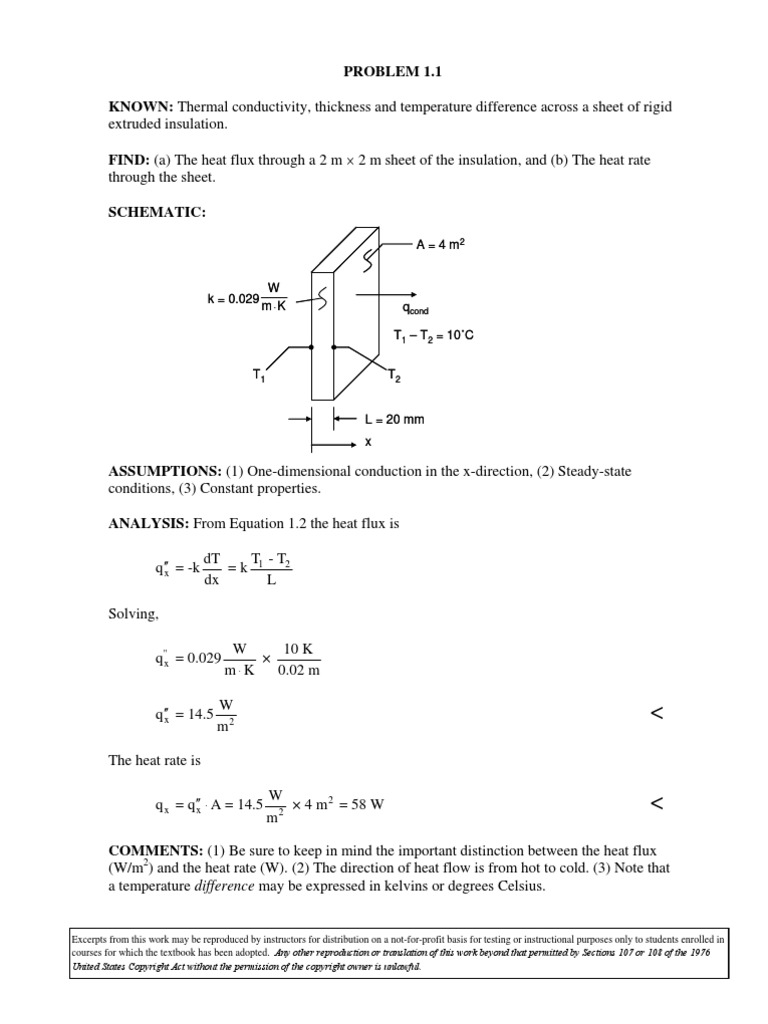 CH1 | PDF | Thermal Conduction | Heat Transfer