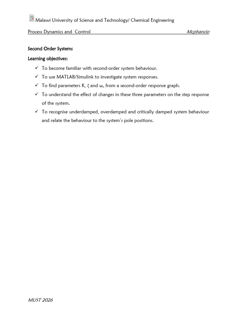 Response of Second System | PDF | Damping | Mechanics