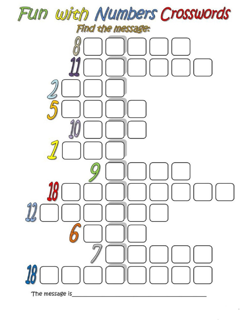 Numbers Crosswords | PDF