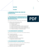 Indice Libro "Fundamentos Del Entrenamiento de La Condición Física para Jugadores en Formación"
