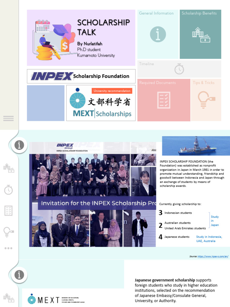 [Handout] 01 INPEX and MEXT Doctoral | PDF