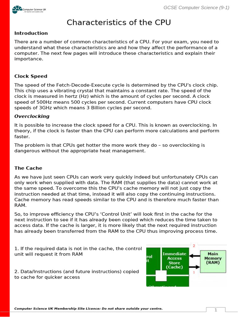 1.1.3 CPU Characteristics (1) | PDF | Central Processing Unit | Cpu Cache