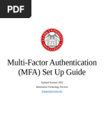 UNISA MFA User Guide for Students | PDF | Mobile App | Authentication