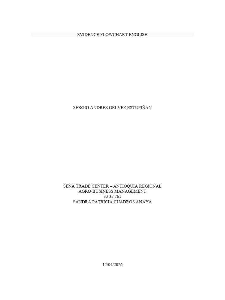 Evidencia Diagrama de Flujo | PDF