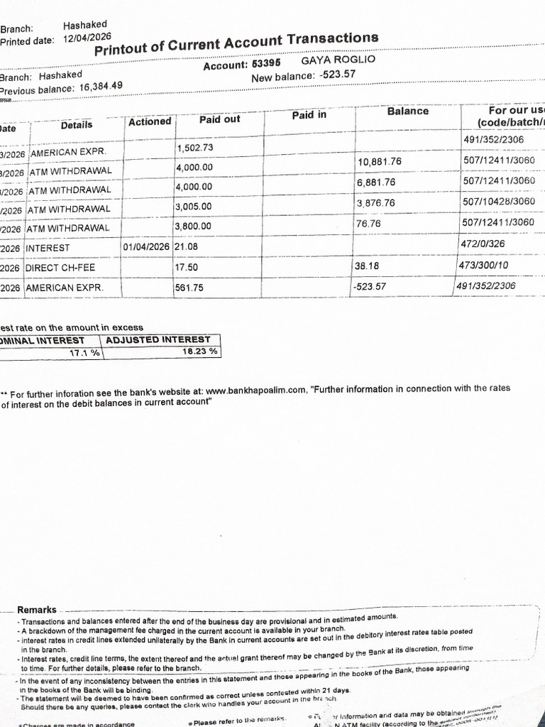 Bank Statement | PDF