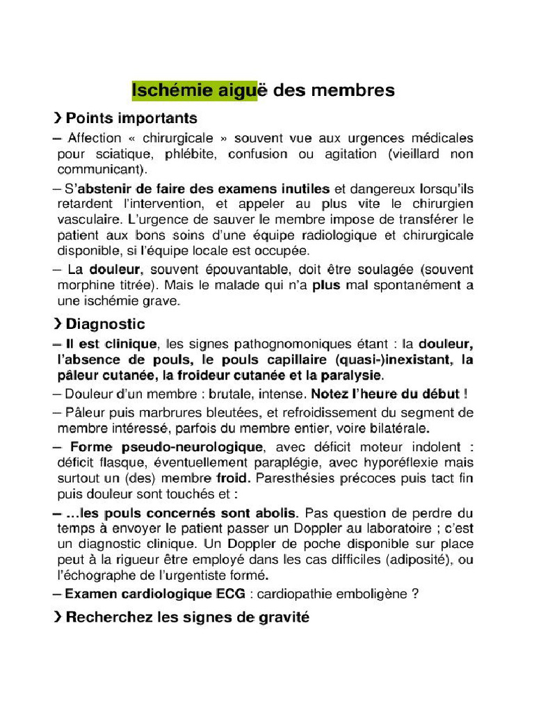 ischémie aigu | PDF
