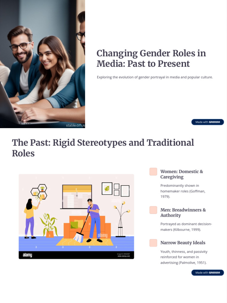 Changing Gender Roles in Media Past to Present | PDF | Sociological ...