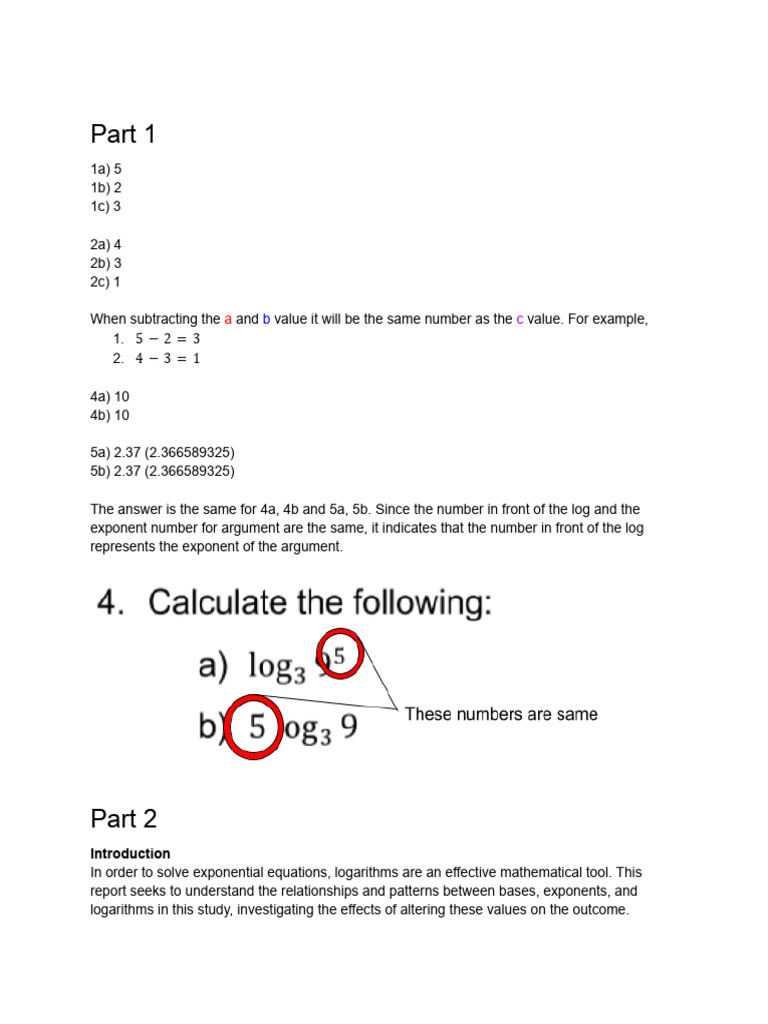 Math Summative | PDF | Logarithm | Exponentiation