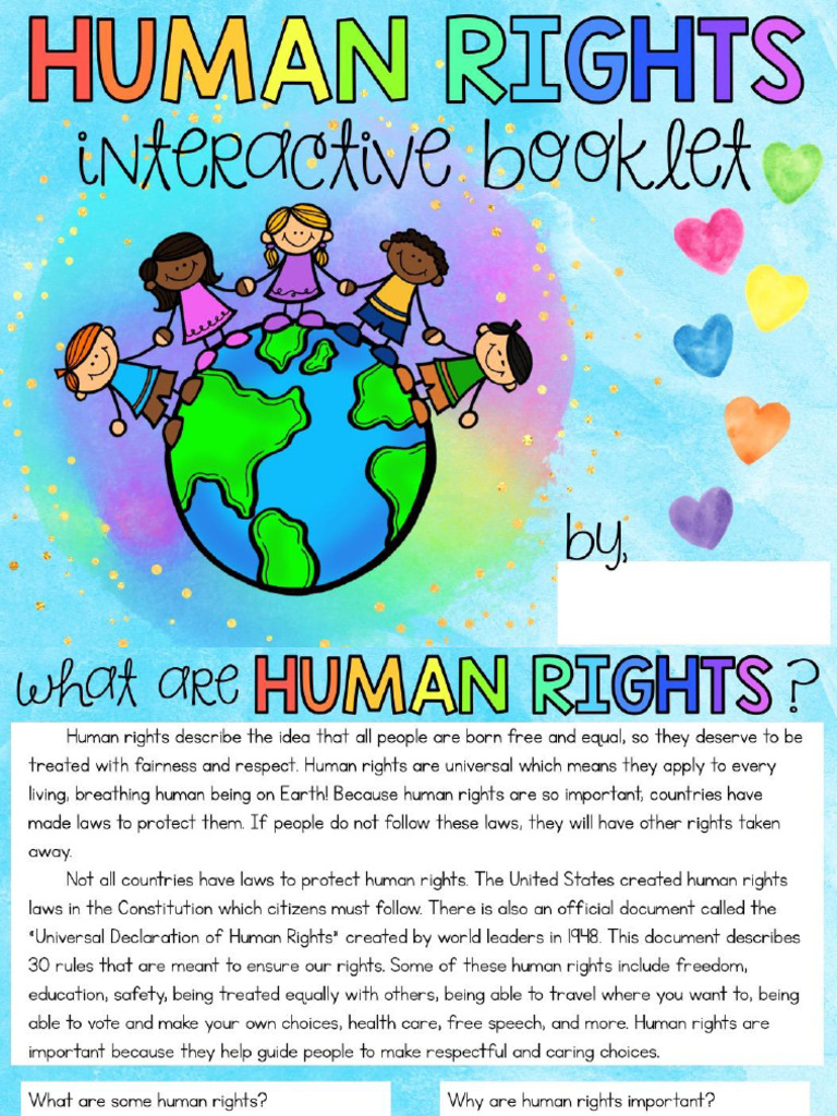 Human Rights Interactive Booklet | PDF