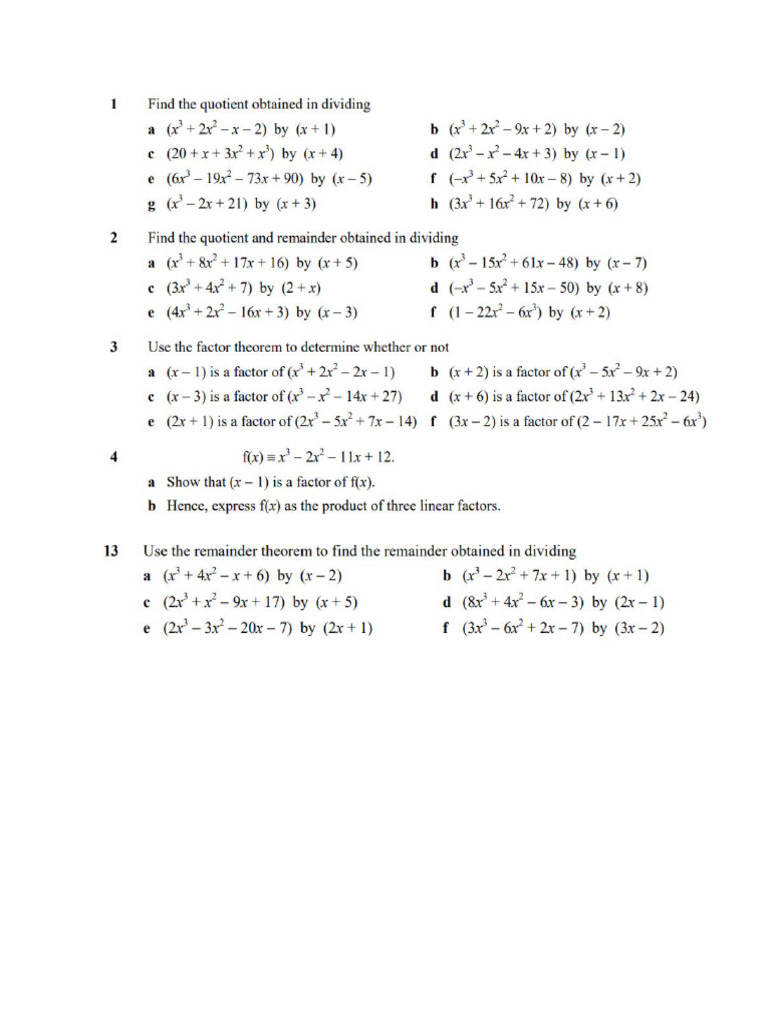 Algebra | PDF