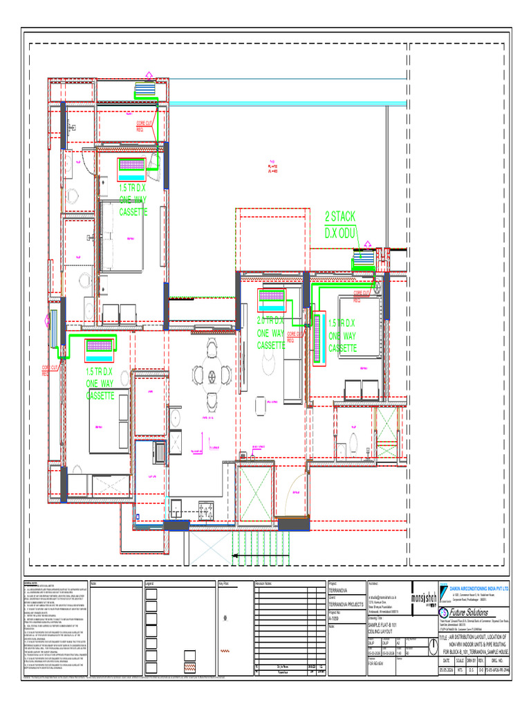 Hvac Layout for Block-b 101 Terranova Sample House 05.05.2026-Model | PDF