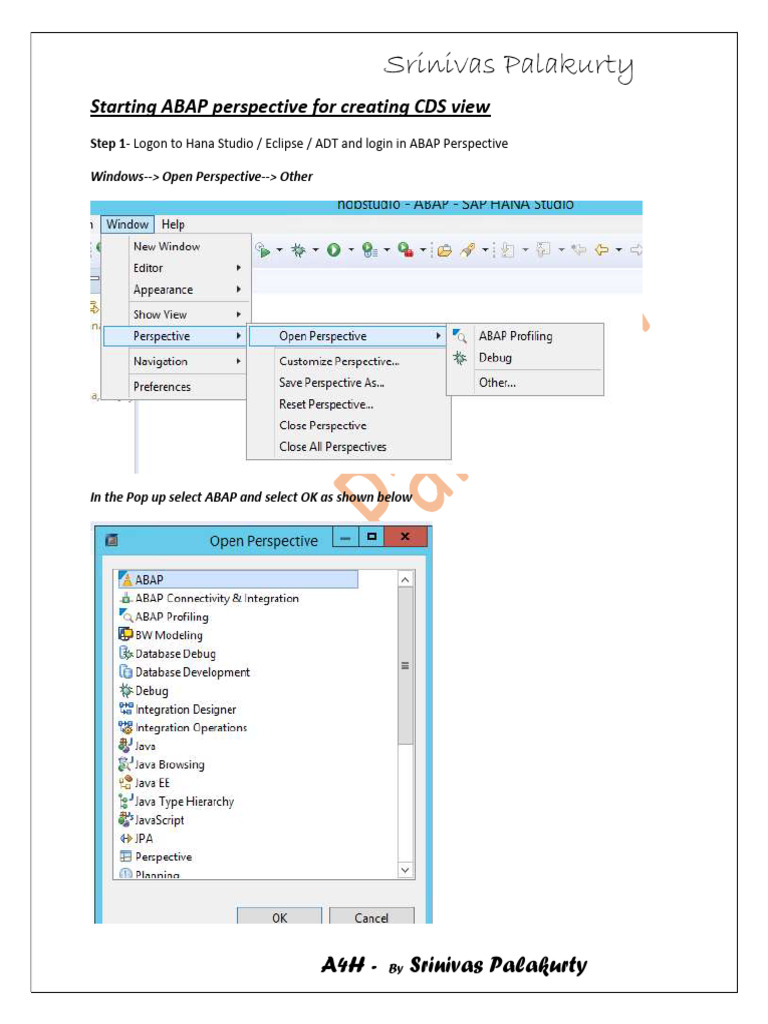 CLASS-12 CDS View Creation | PDF