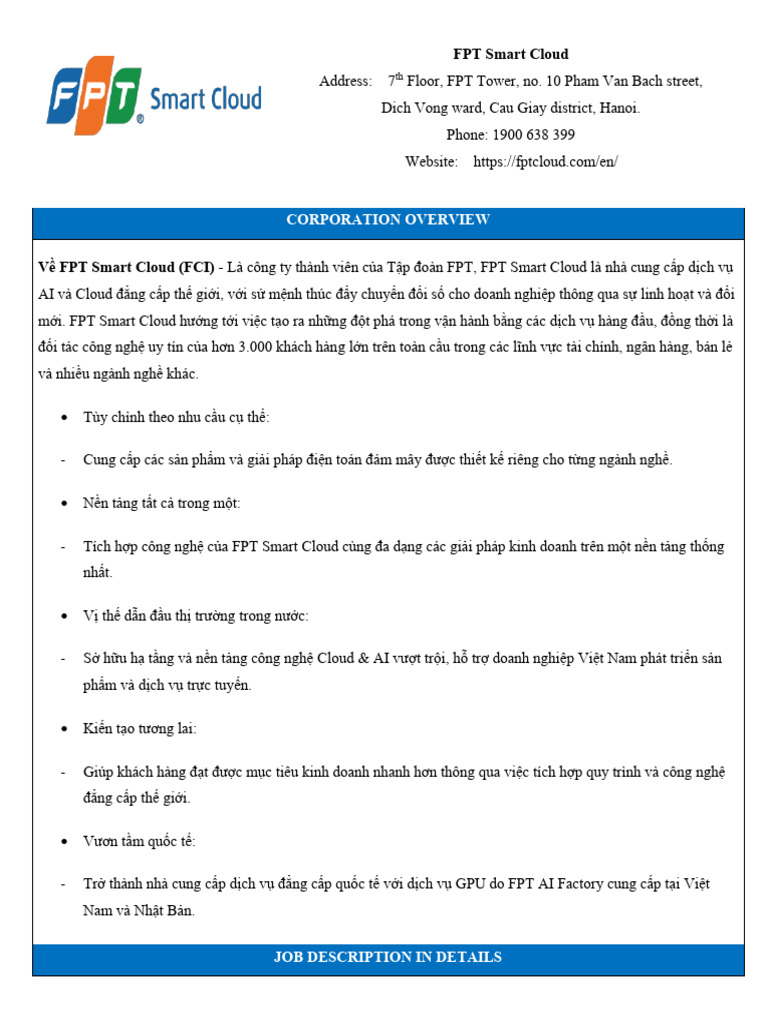 FCI - IT Helpdesk | PDF