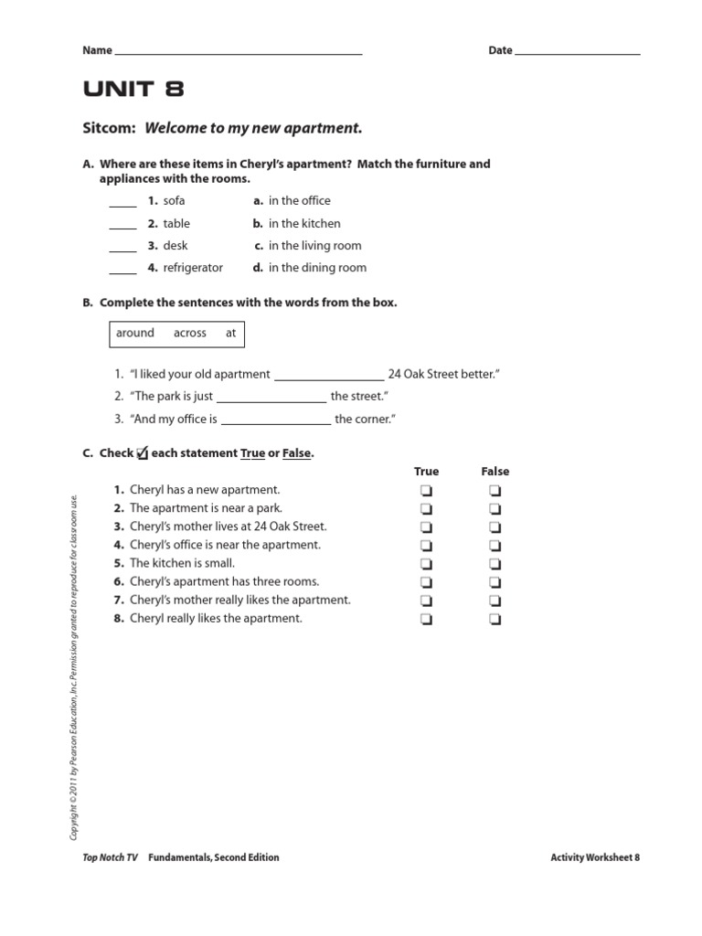 UNIT 08 Video Worksheets PDF