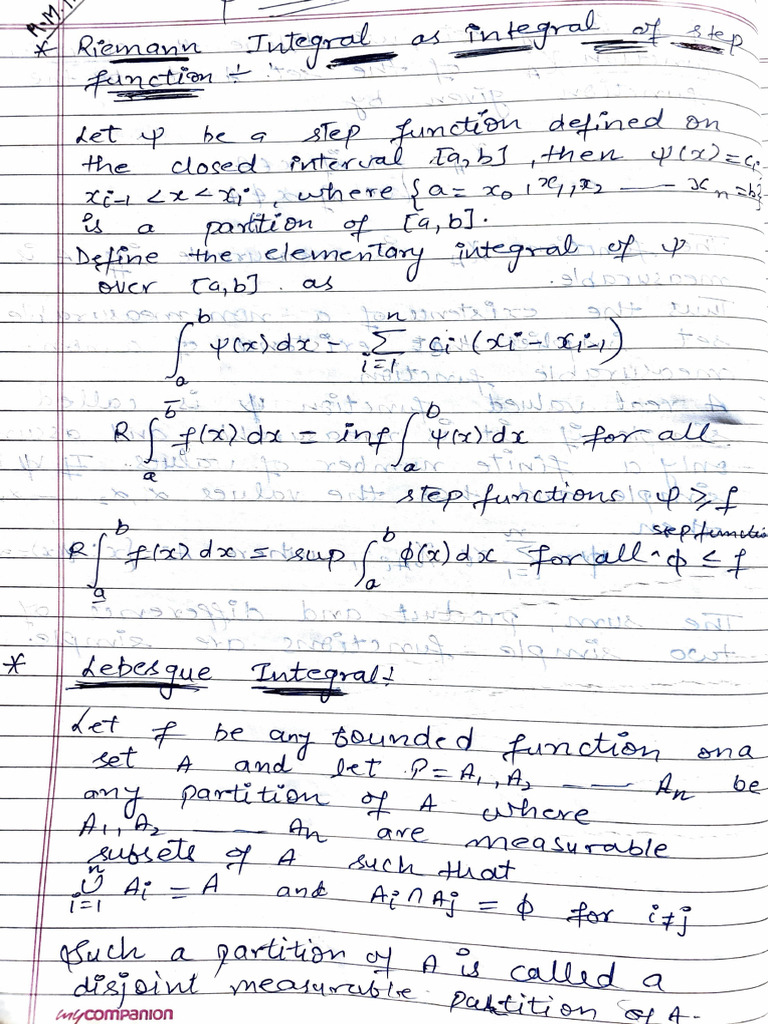 Unit -3 Measure and Integration Theory | PDF