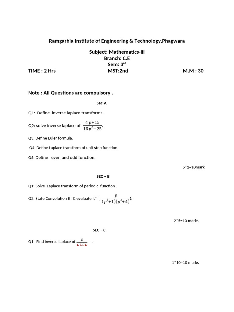 2nd Mst Civil 3rd 2023 | PDF