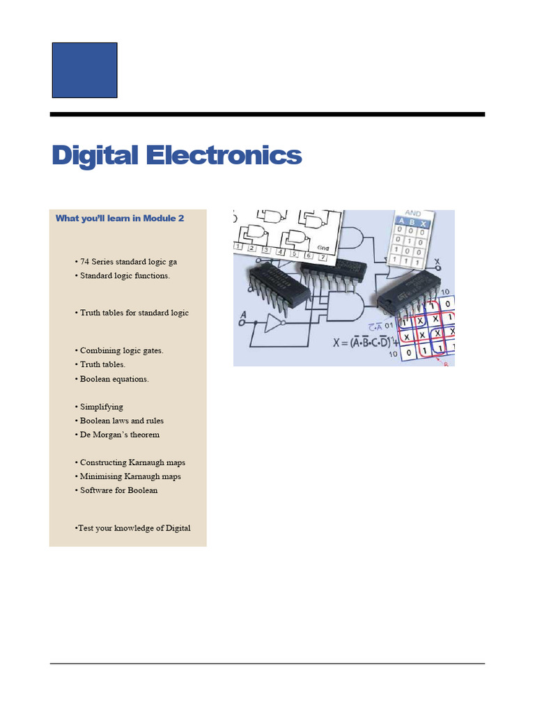 Digital Electronics Module 02 | PDF | Logic Gate | Boolean Algebra