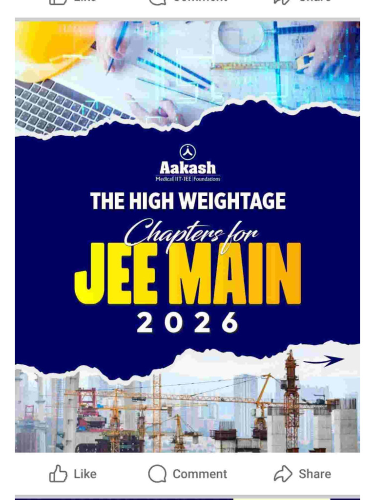 High Weightage Chapters for Jee Mains Aakash | PDF
