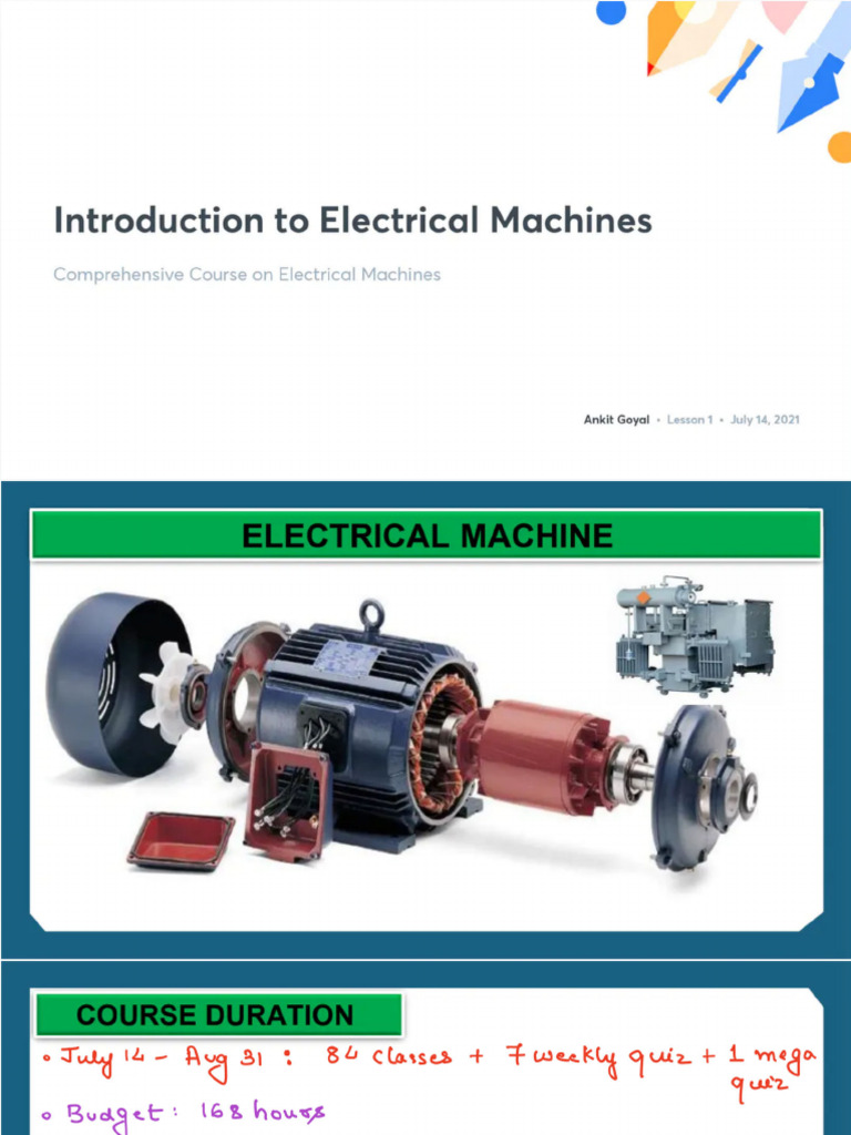 Introduction to Electrical Machines | PDF