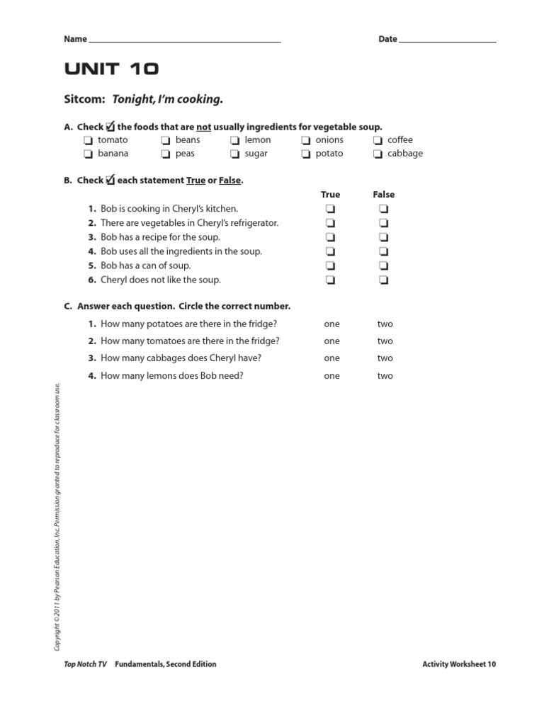 UNIT 10 Video Worksheets PDF
