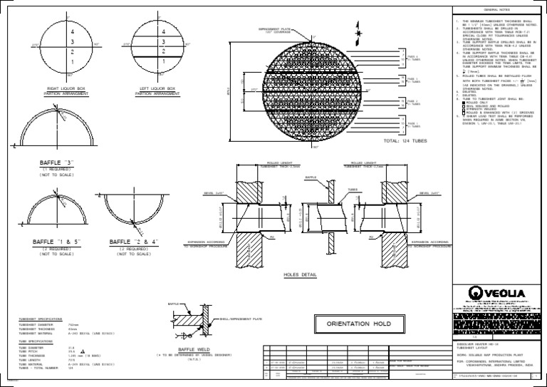 1752225055-VWC-MS-DWG-00204-04-R1 TUBESHEET LAYOUT | PDF | Mechanical ...