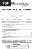 Coast Artillery Journal - Jan 1925