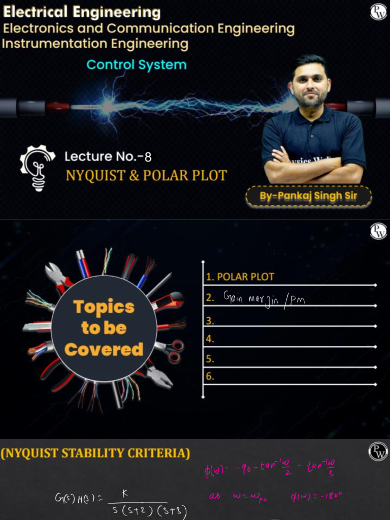 Nyquist Plot and Polar Plot 08 _ Class Notes | PDF