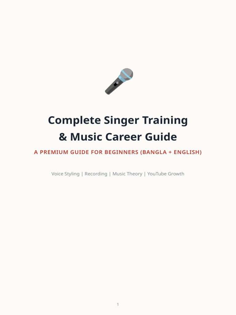 Complete Singer Training Guide - Copy | PDF