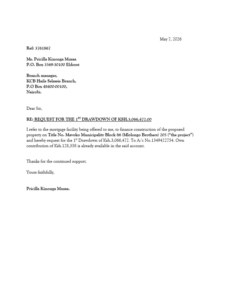 Drawdown Request (2) | PDF